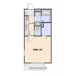 ハーベスト田彦【201号室号室】の間取り