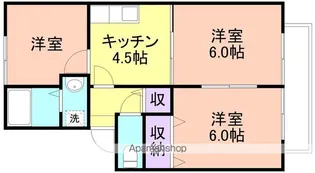 プレジール加納Ⅱ【1階】の間取り