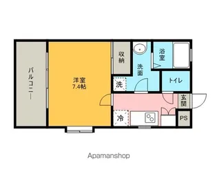 サヴォイテンジンクォーター【14階】の間取り