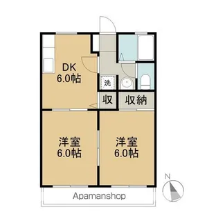 ウィンズⅠ(2024.5.31管理満了)【2階】の間取り