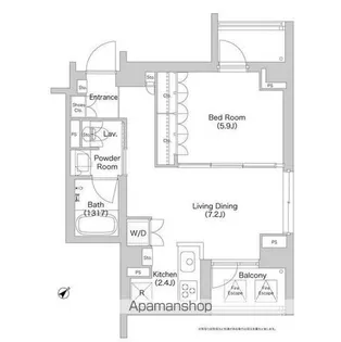 コンフォリア中野【3階】の間取り