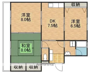 レジデンス木村【4階】の間取り