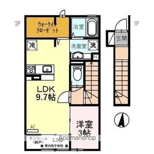 F. クレオ【2階】の間取り