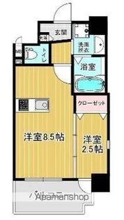 トラストビル千代県庁口【3階】の間取り