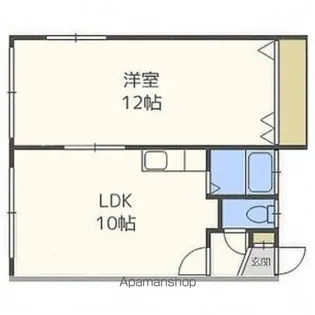 成田マンション第二【2階】の間取り