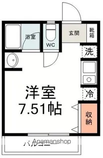 1Rの間取り画像