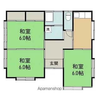岩手県盛岡市東見前9地割【一戸建】の間取り