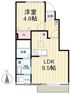 クレール【1階】の間取り