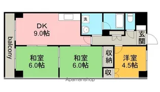 石照マンション花池【2階】の間取り