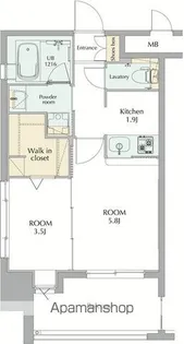 エンクレストGRAN博多駅前【2階】の間取り