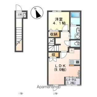 ベティハウス右山【206号室】の間取り