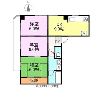 クリスタルパレス国分町【501号室】の間取り