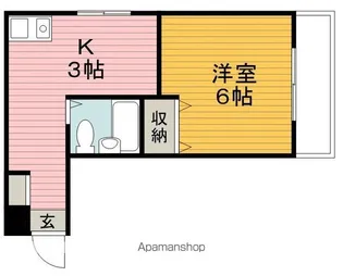 エクセレンス清風荘【3階】の間取り