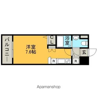 エンクレスト天神東【6階】の間取り