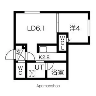 FIRST LEBEN桑園(ファーストレーベン)【4階】の間取り