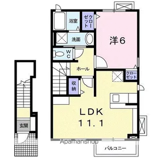 セラーノⅠ【2階】の間取り