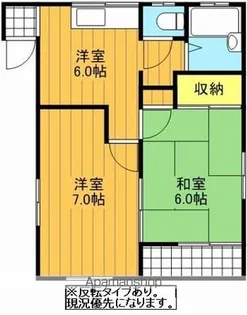 アントパレスC棟【201号室】の間取り