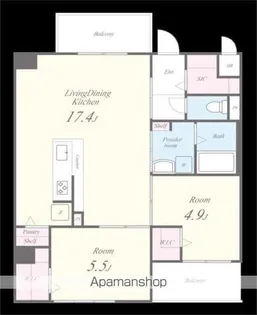 THE STAGE西新【1階】の間取り