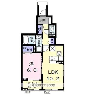 クレール・アンジュⅠ【1階】の間取り