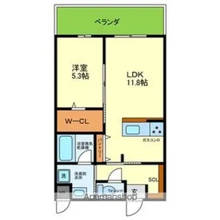 ブループラス針中野【3階】の間取り