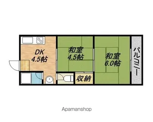 西田マンション【3階】の間取り