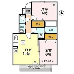 アンフロイデ A【1階】の間取り