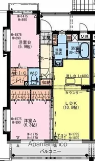 ARIETTA(アリエッタ)【3階】の間取り