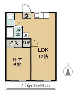 フラワーヒル橘【101号室】の間取り