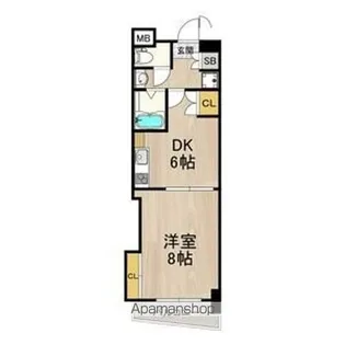 コンソラーレ日本橋【4階】の間取り