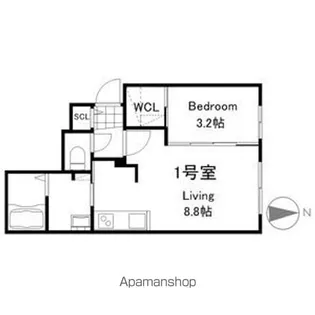 LIISA円山裏参道【3階】の間取り