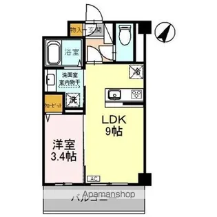 グランアネシス金澤【5階】の間取り