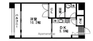 ウエストパーク支倉【10階】の間取り