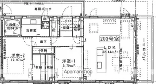 ハビテ足立【2階】の間取り