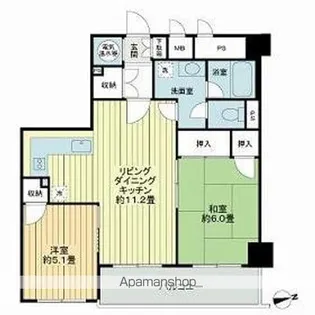 ライオンズマンション昭代【404号室】の間取り