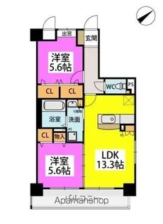 シグレア下大利【10階】の間取り