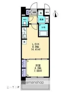 SーRESIDENCE中央町ALECTRA【5階】の間取り