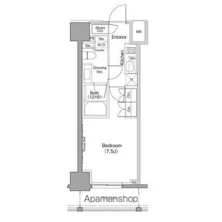 ザ・パークハビオ巣鴨【7階】の間取り