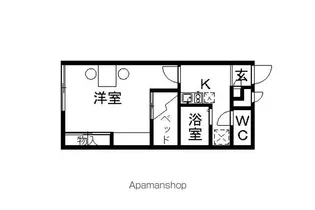 レオパレスアズマ【207号室】の間取り