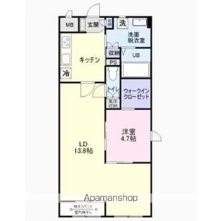 猫ん家 シャトン黄金【1階】の間取り