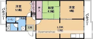 チュリス石山【2階】の間取り