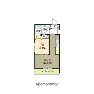 ヒーローマンションみずき野Ⅱ【1階】の間取り