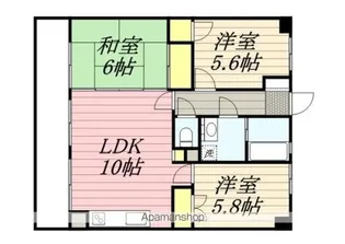 三愛シティライフ箱崎11【803号室】の間取り