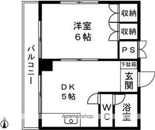 ニューグリーンミナミ【503号室】の間取り