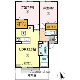 コーネル アベニュー【1階】の間取り