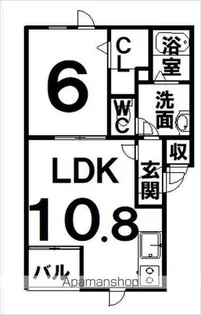 アマンド・メゾン【2階】の間取り