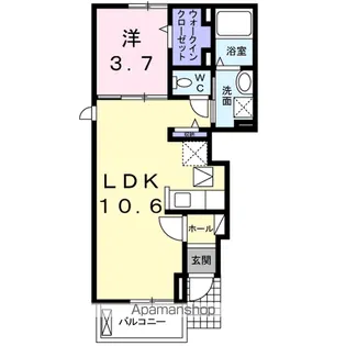 レジデンス ミモザ【1階】の間取り