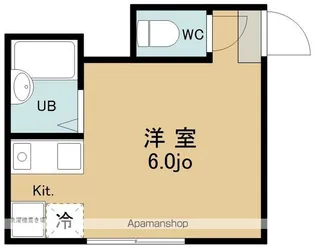 オプティボヌール【101号室】の間取り