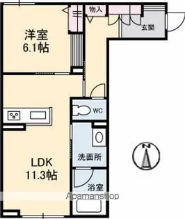 LA GRANDIR【1階】の間取り