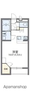 レオパレスバルミィウインド【1階】の間取り