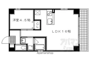 ESPERANZA御所西【302号室】の間取り